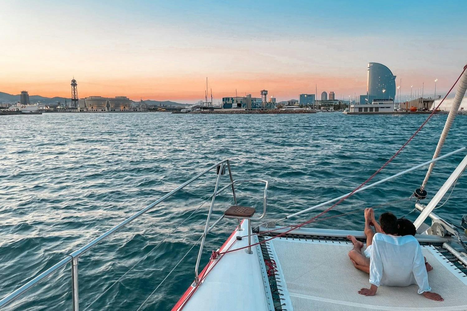 Západ slunce z lodi