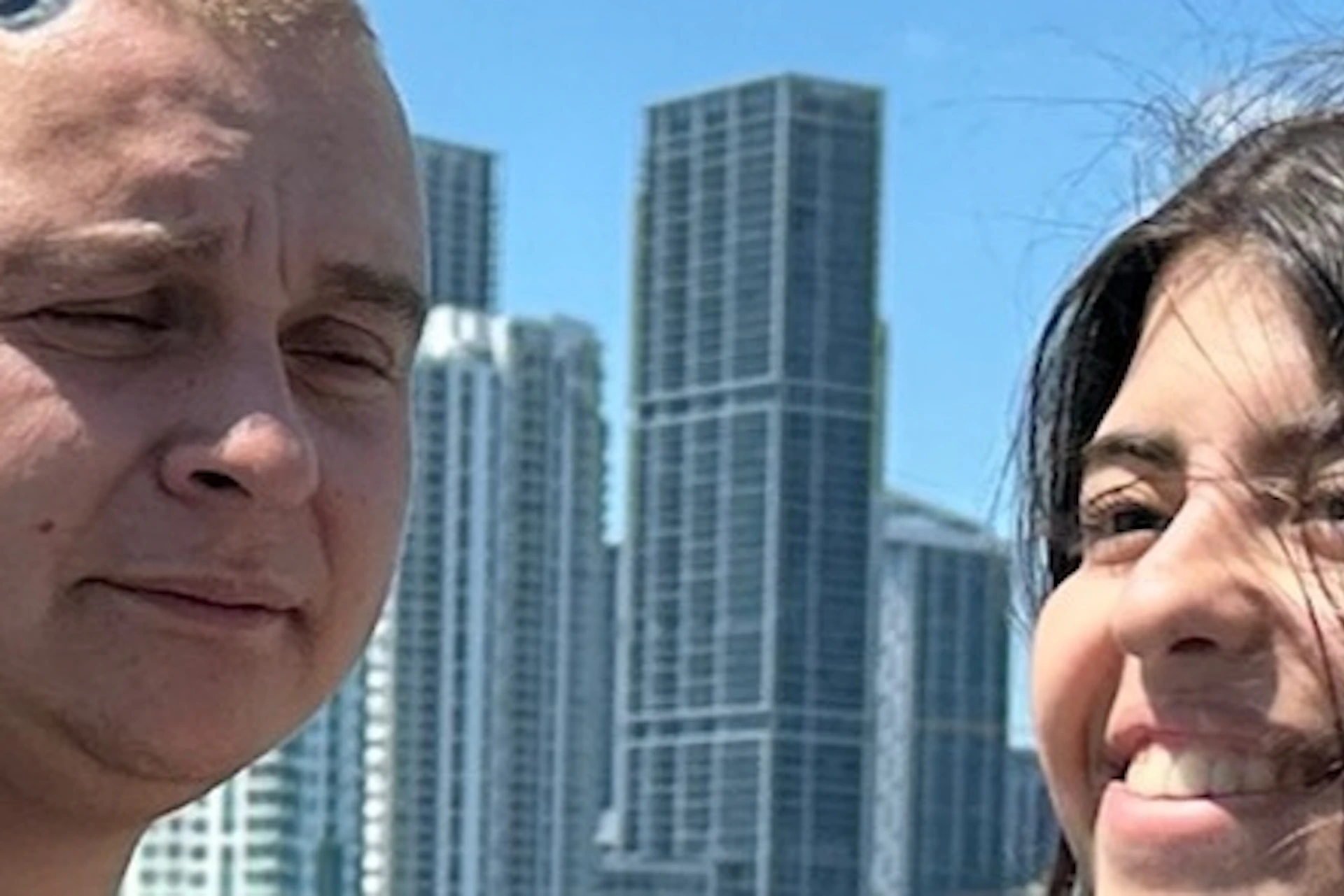 Selfie with Miami Skyline
