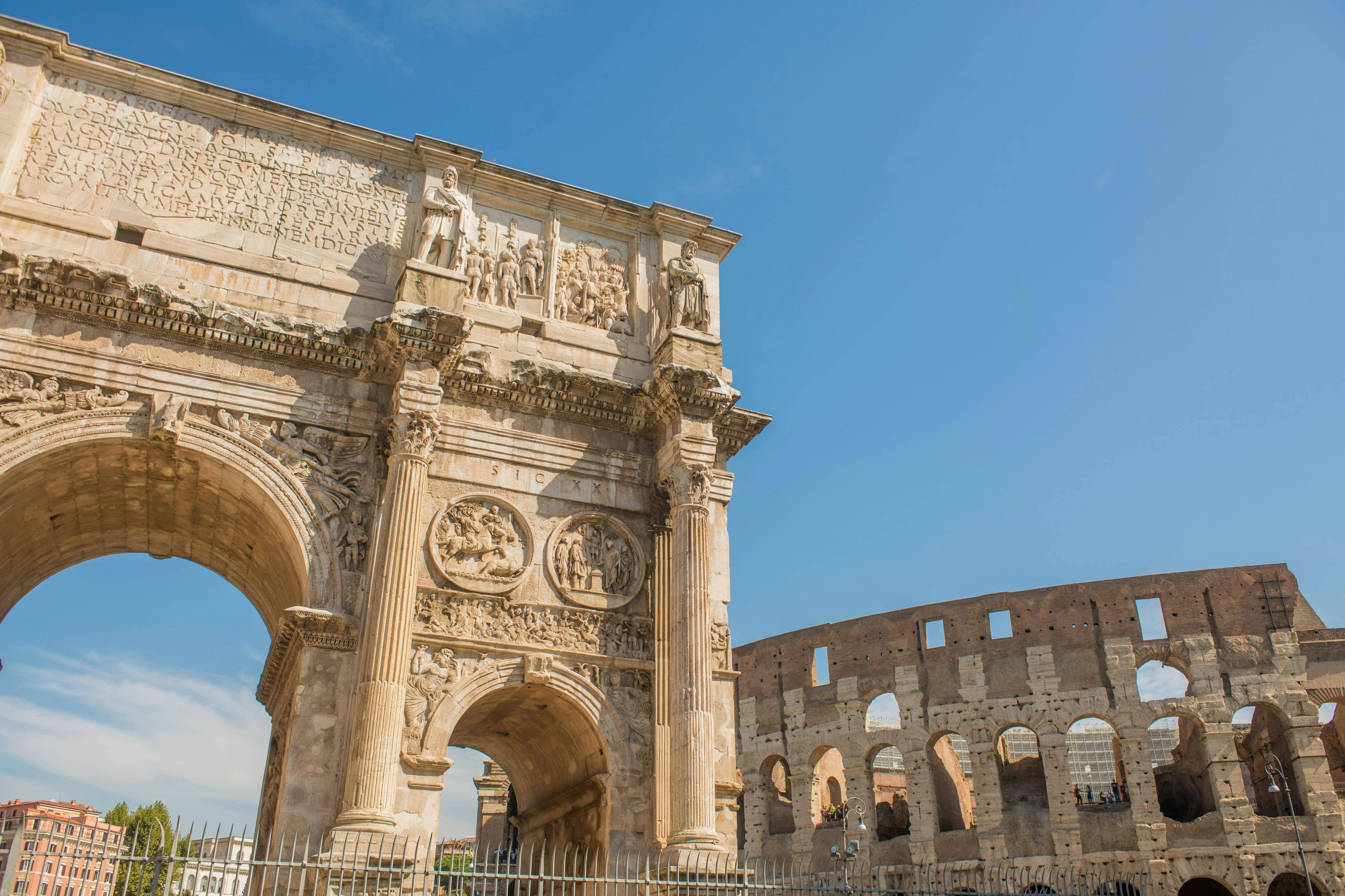 Arch of Constantine and Colosseum