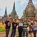 Clients al parc històric de Ayutthaya