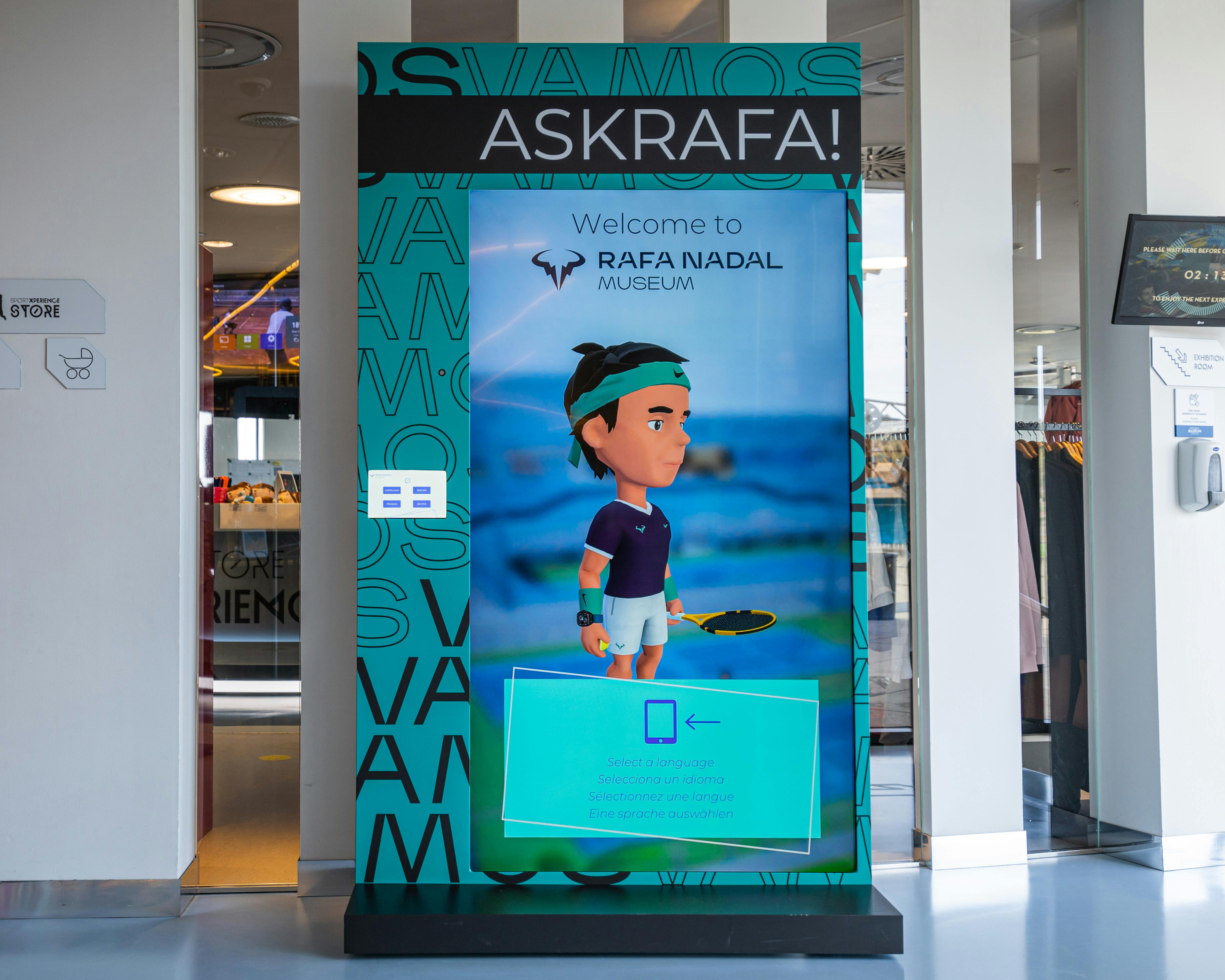 Fantastická hra Zeptej se Rafy, kde se návštěvníci mohou ptát Rafy a jeho avatar na ně odpovídá.