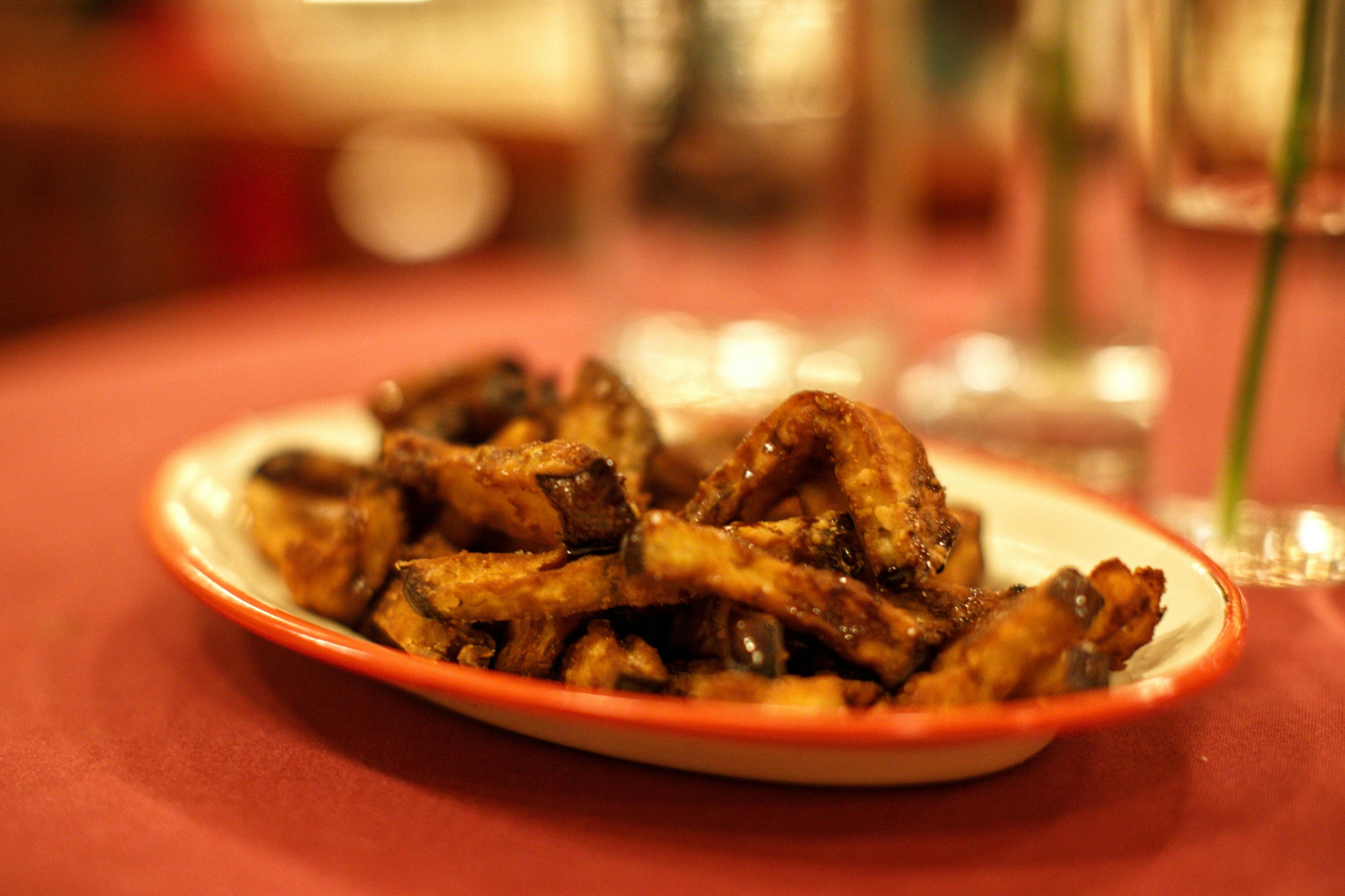 Melanzane con miele dal Menu Tapas