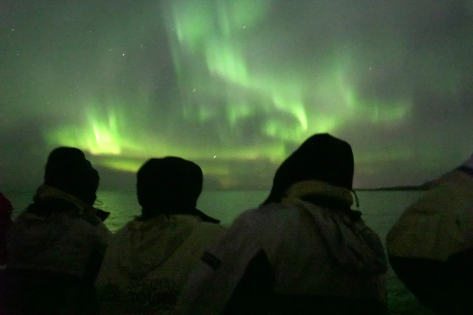 Northern Lights by Boat
