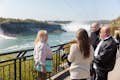 Exklusive First on the Boat Niagara Falls Tour & Reise hinter die Fälle