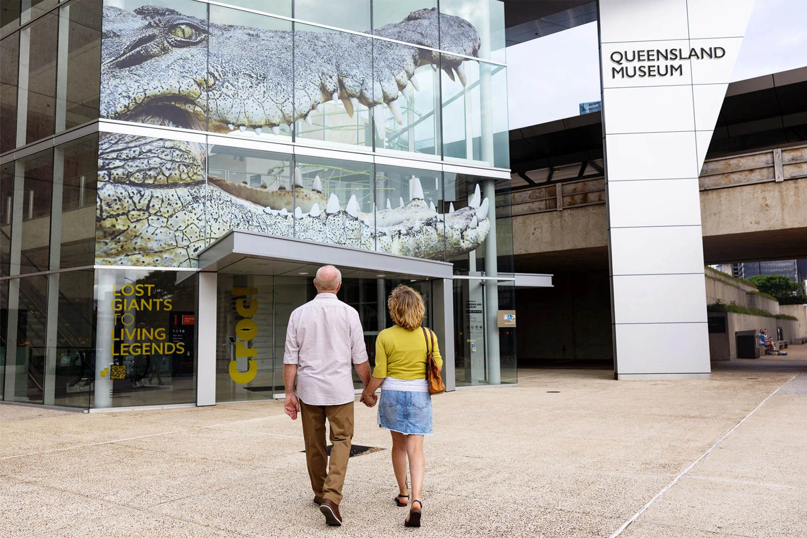 Museu de Queensland Kurilpa: Croc! Entrada na exposição "Dos gigantes perdidos às lendas vivas