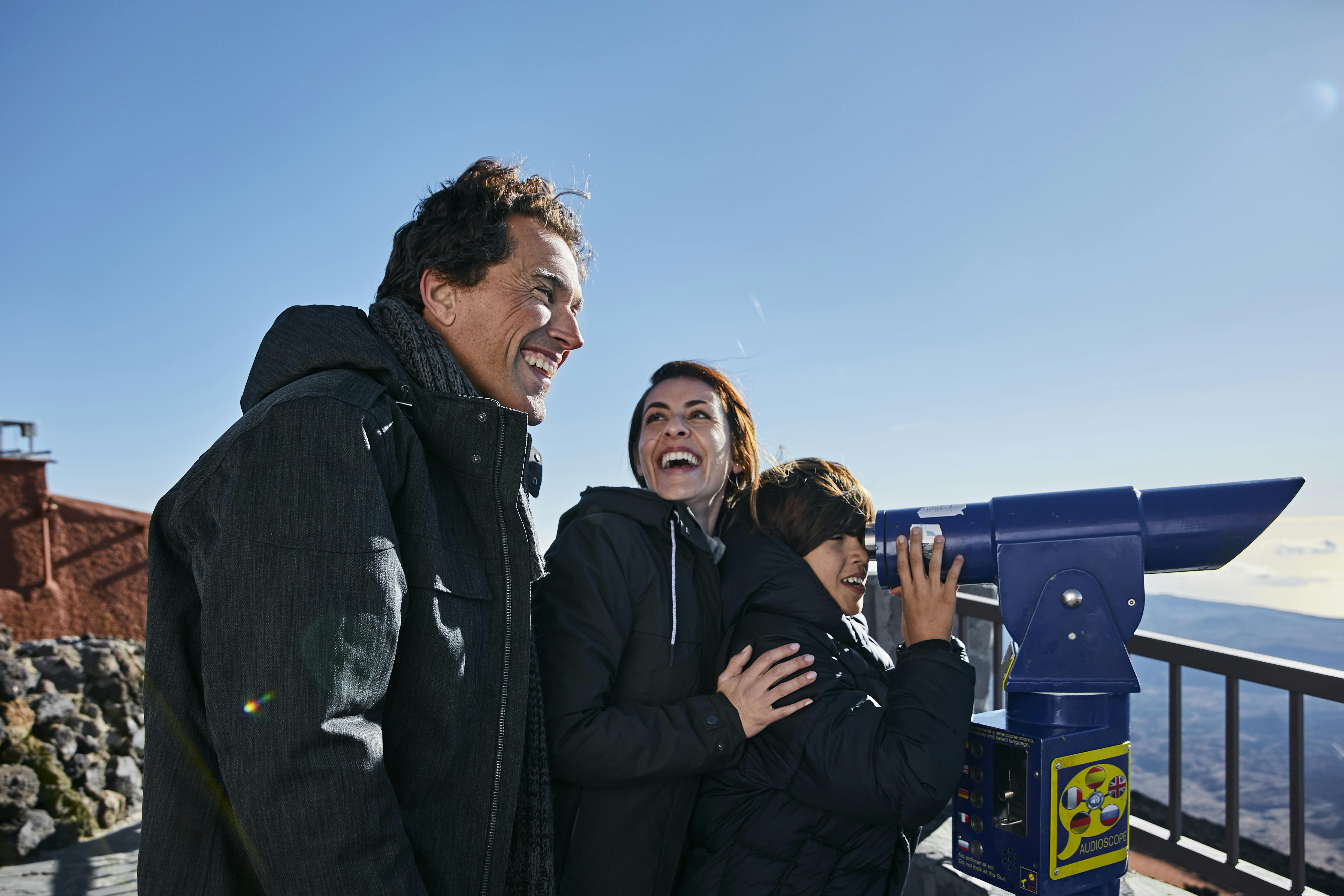 Observation point on volcano Teide