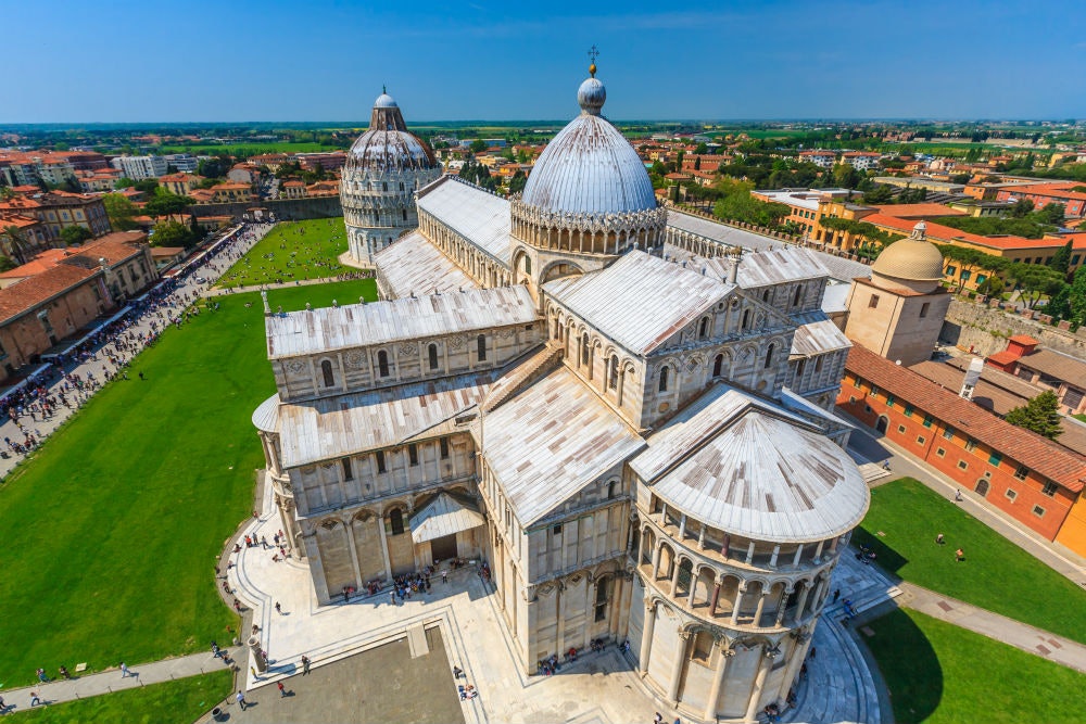 Batistério, cemitério e catedral + A Torre Inclinada de Pisa: Entrada