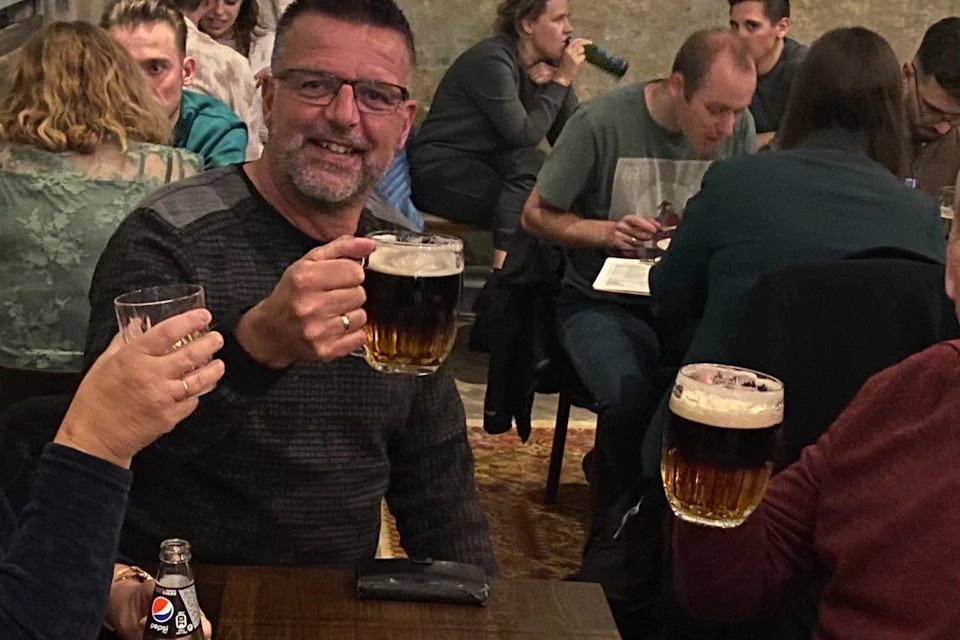 People having a good time during the beer tour!
