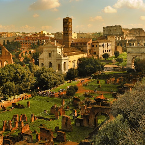 Coliseo, Foro Romano y Colina Palatina con Experiencia Multimedia