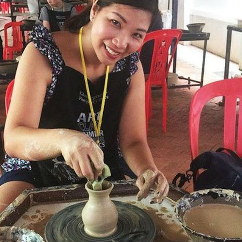 カンボジアの陶芸教室(即日発券)