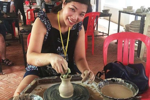 カンボジアの陶芸教室(即日発券)