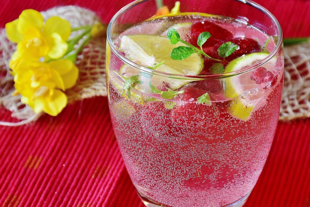 A typical German drink called Schorle especially popular during summer