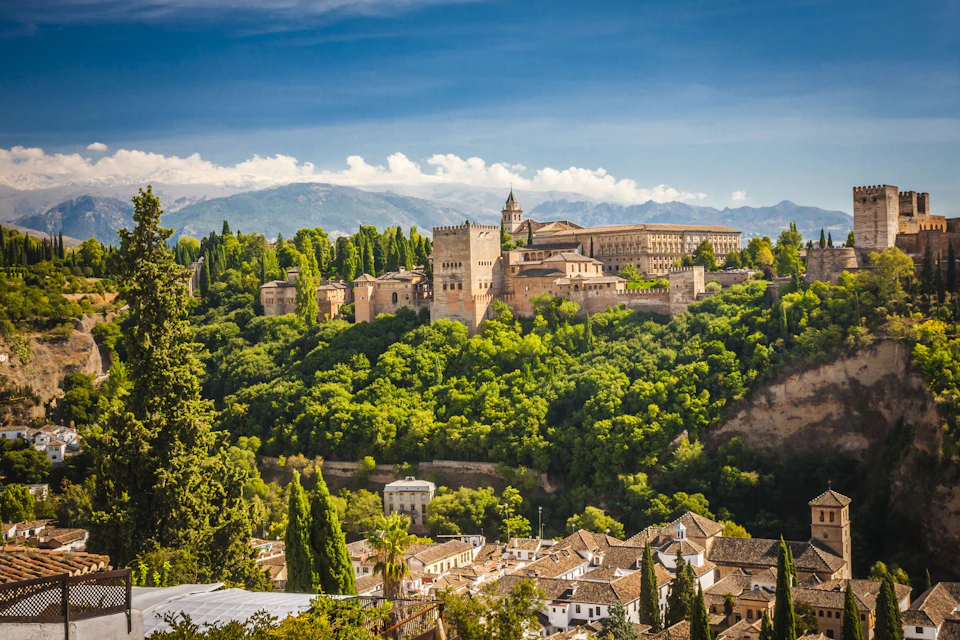 Alhambra of Granada Spain