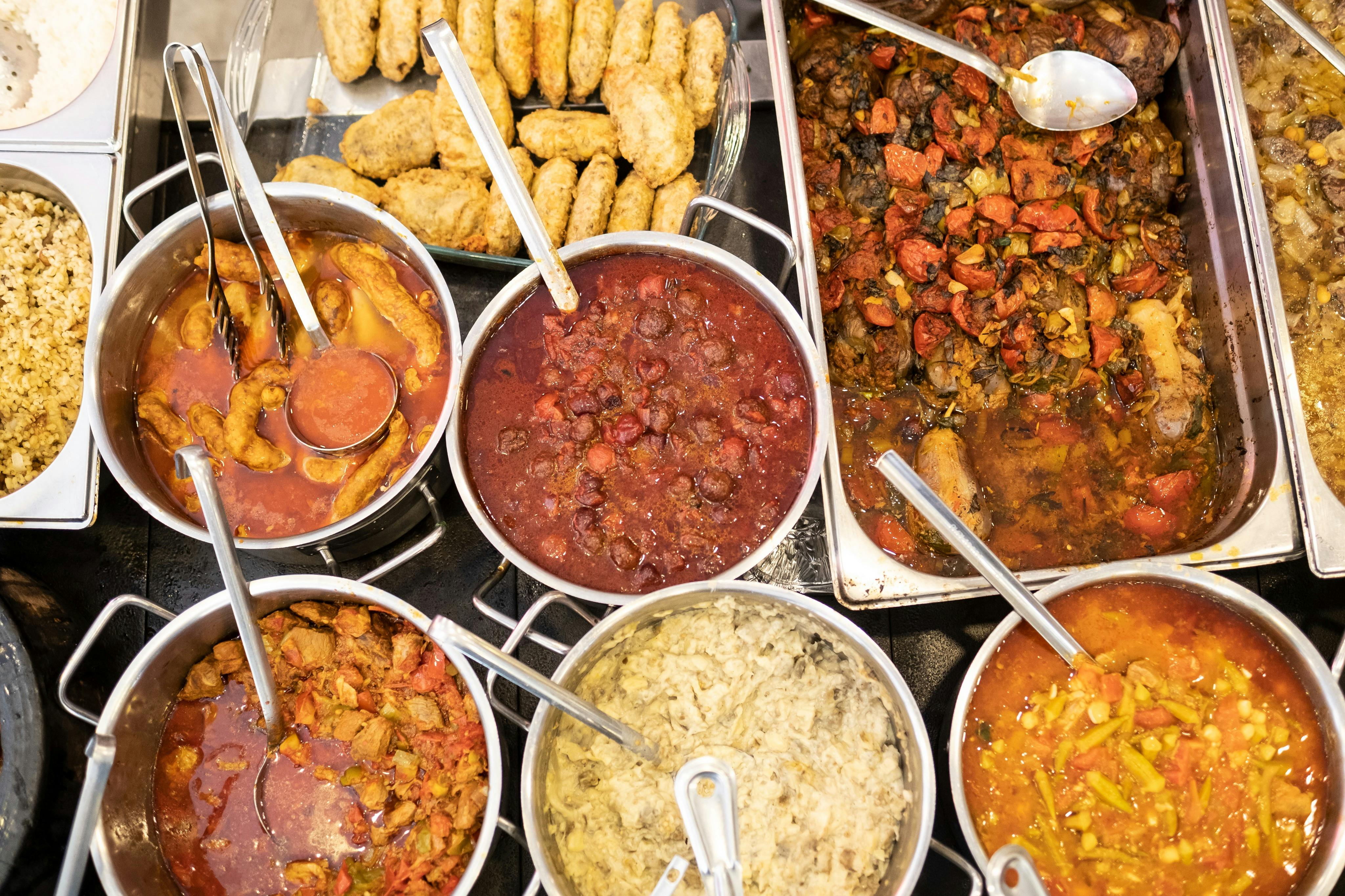 Quelques aliments au menu de la visite