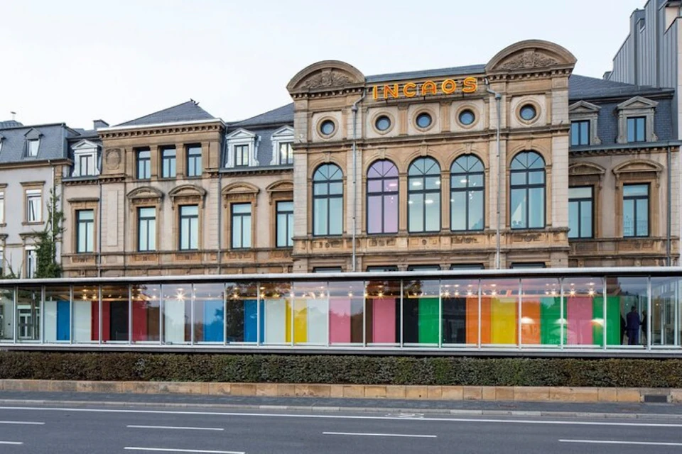 Facade of the Casino Luxembourg in the city center