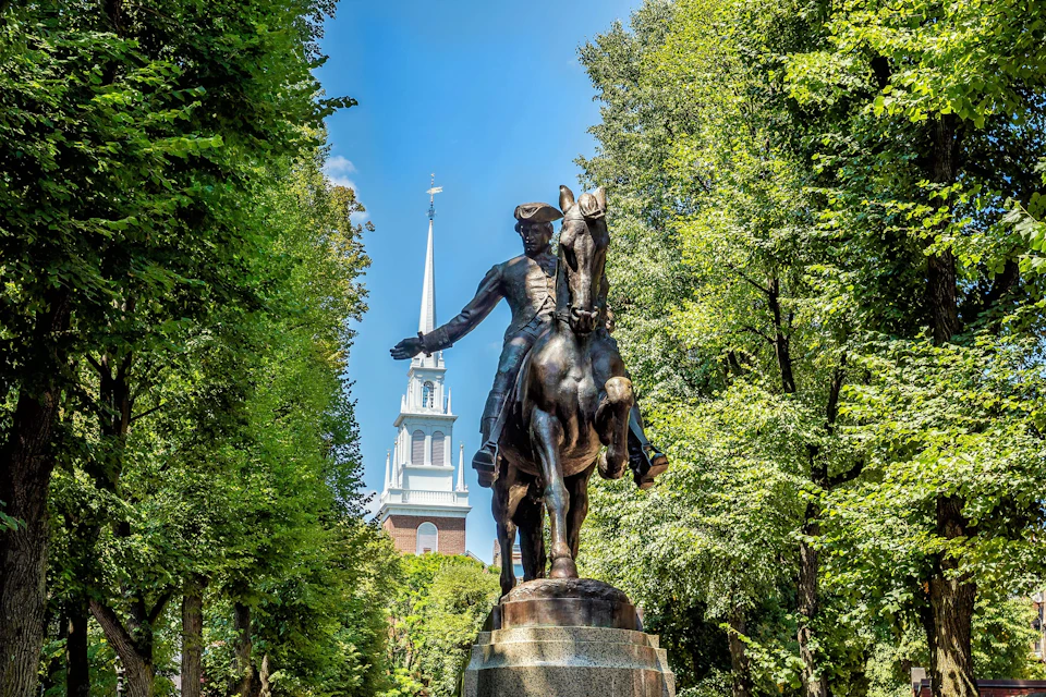 Hear the legendary true stories of Revolutionary Bostonians like Paul Revere, Midnight Rider at the Old North Church (1723)
