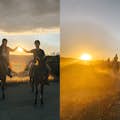 Sunset horseback riding