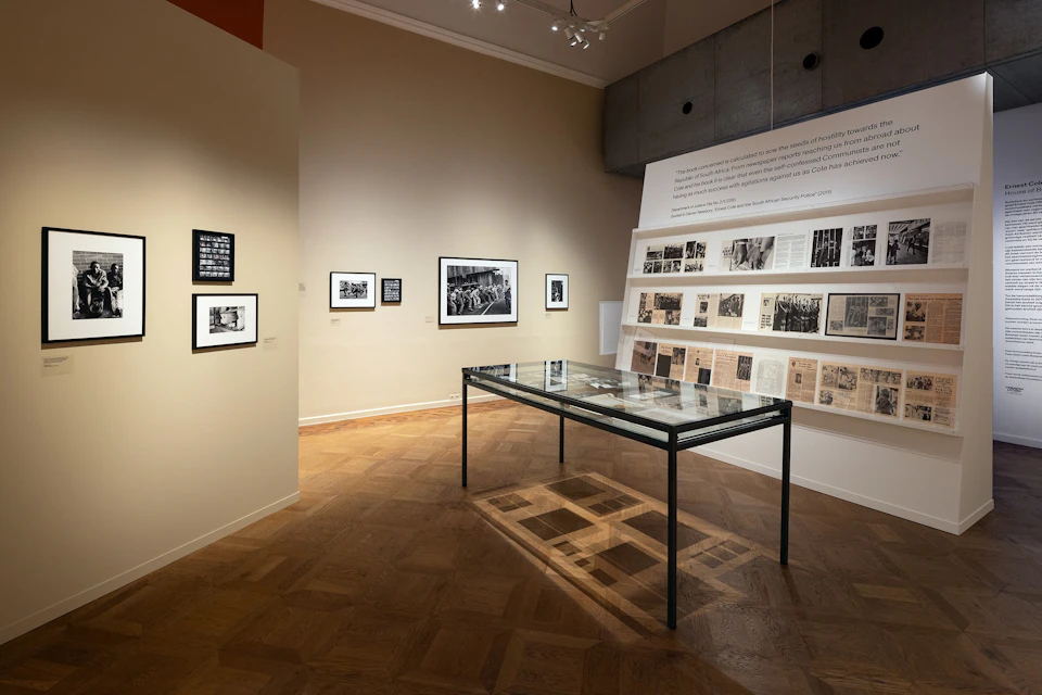 Installation shot from the exhibition of Ernest Cole