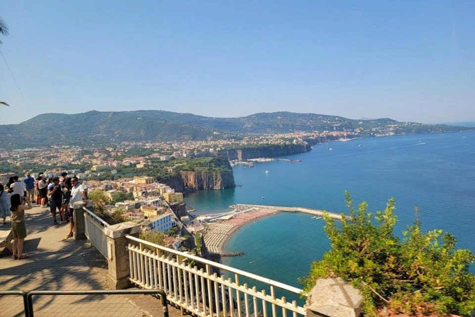Enjoy panoramic views of the Bay of Naples during your visit to Sorrento