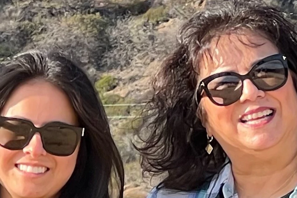 All Smiles at the Hollywood Sign!