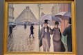 Straat Parijs; regenachtige dag door Gustave Caillebotte