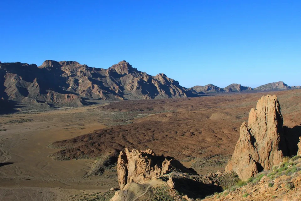 Lava flows in Teide National Park