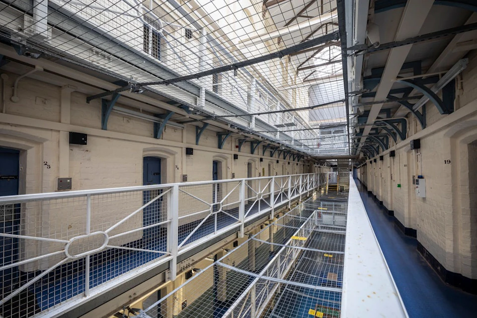One of the prison wings at Shepton Mallet Prison.