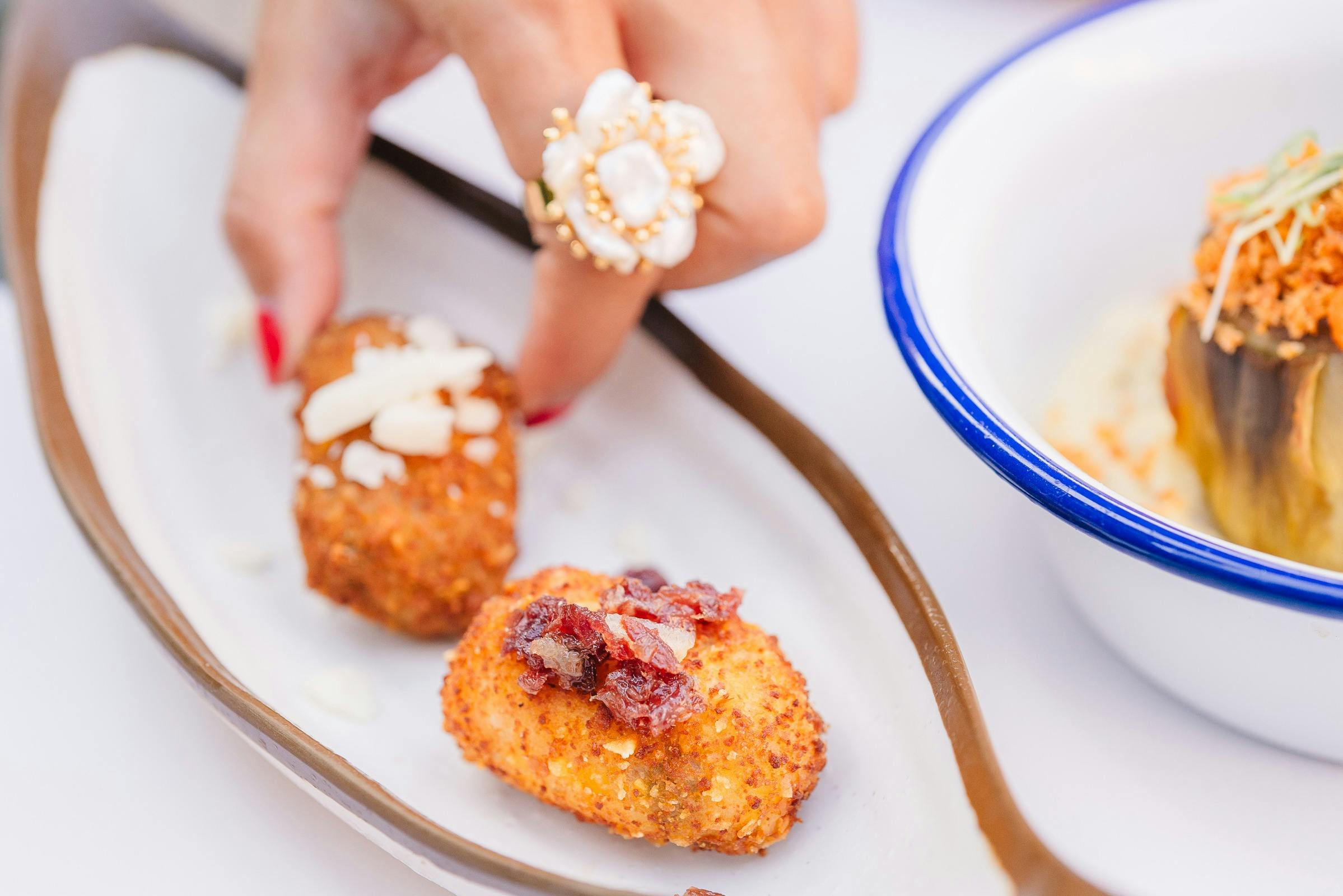 Homemade croquettes, detail