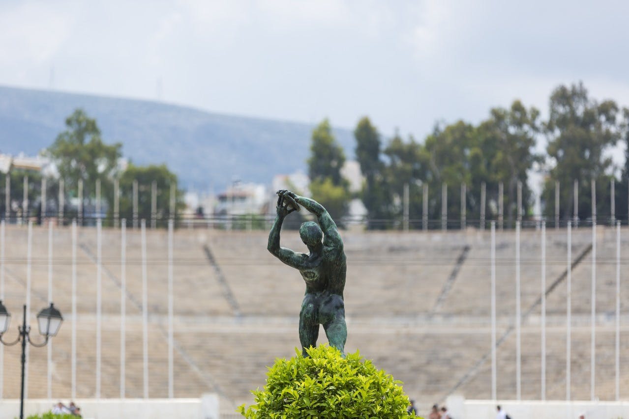 Panathinaic Stadium: Historisk sportsarena.