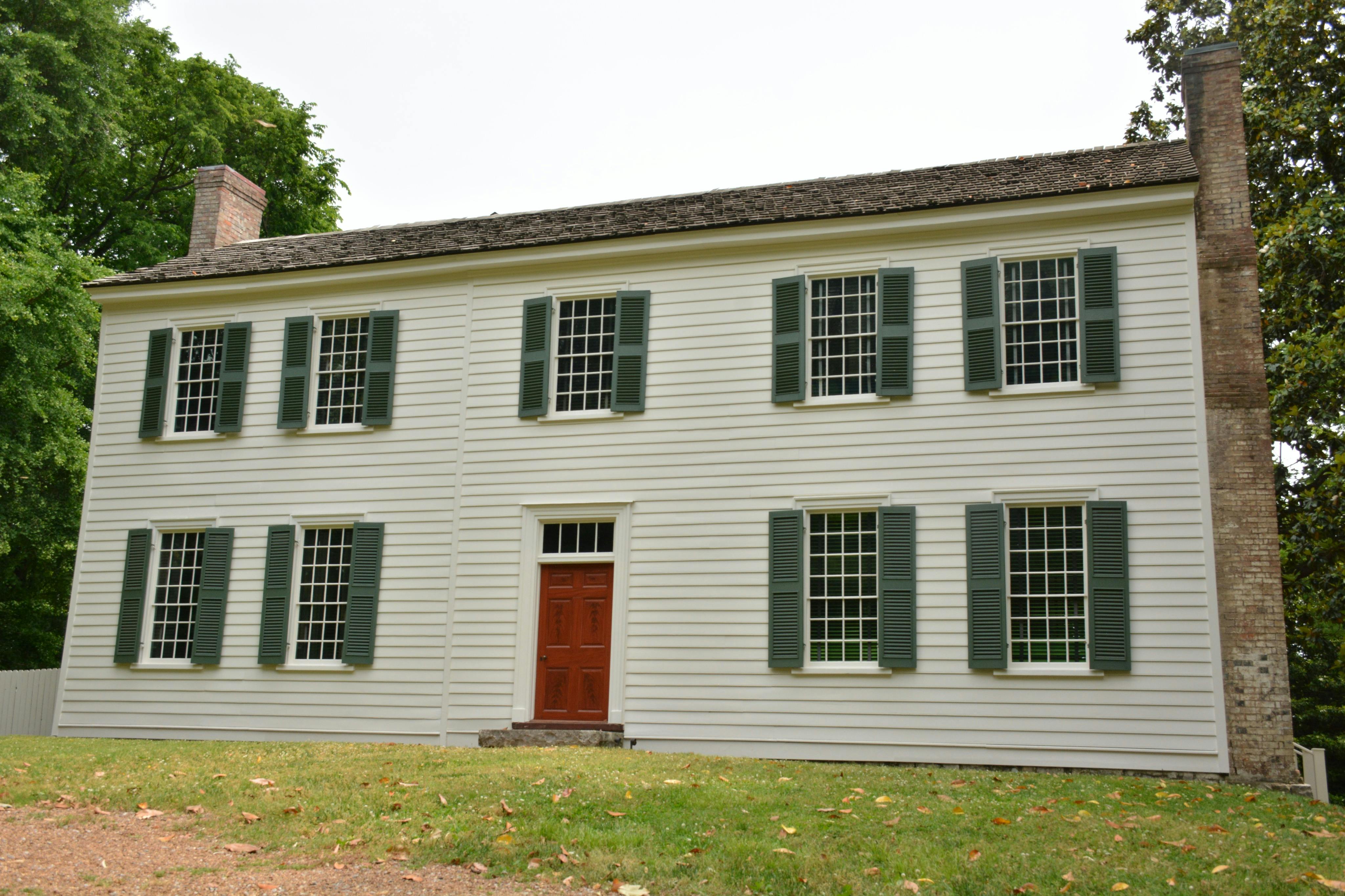 Πρόσοψη του σπιτιού του John Overton το 1799 στο Nashville, TN