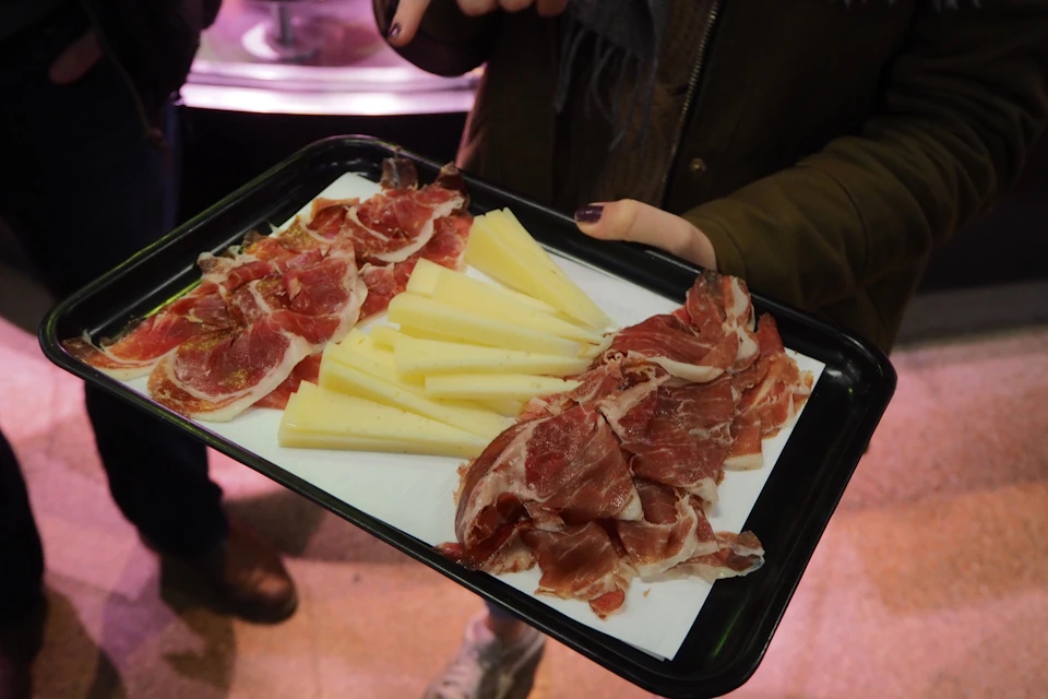 First introduction juicy Spanish ham
