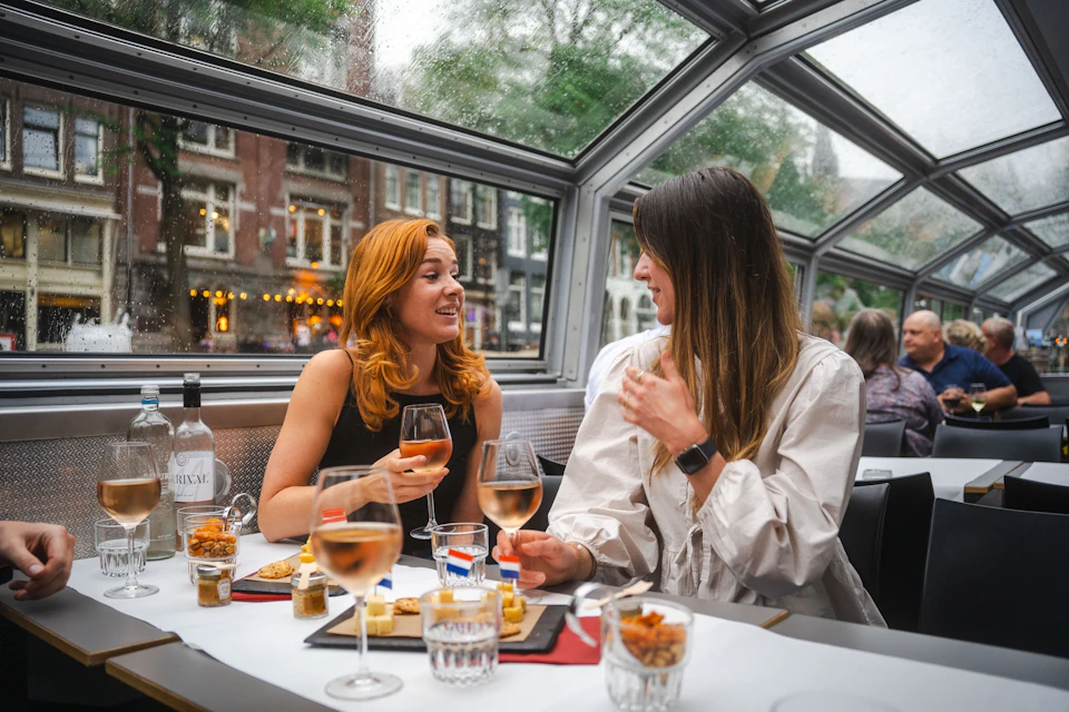 Canal tour with wine