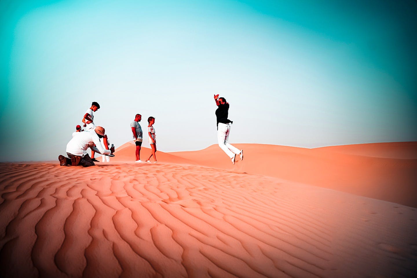 Photo stop in the dunes