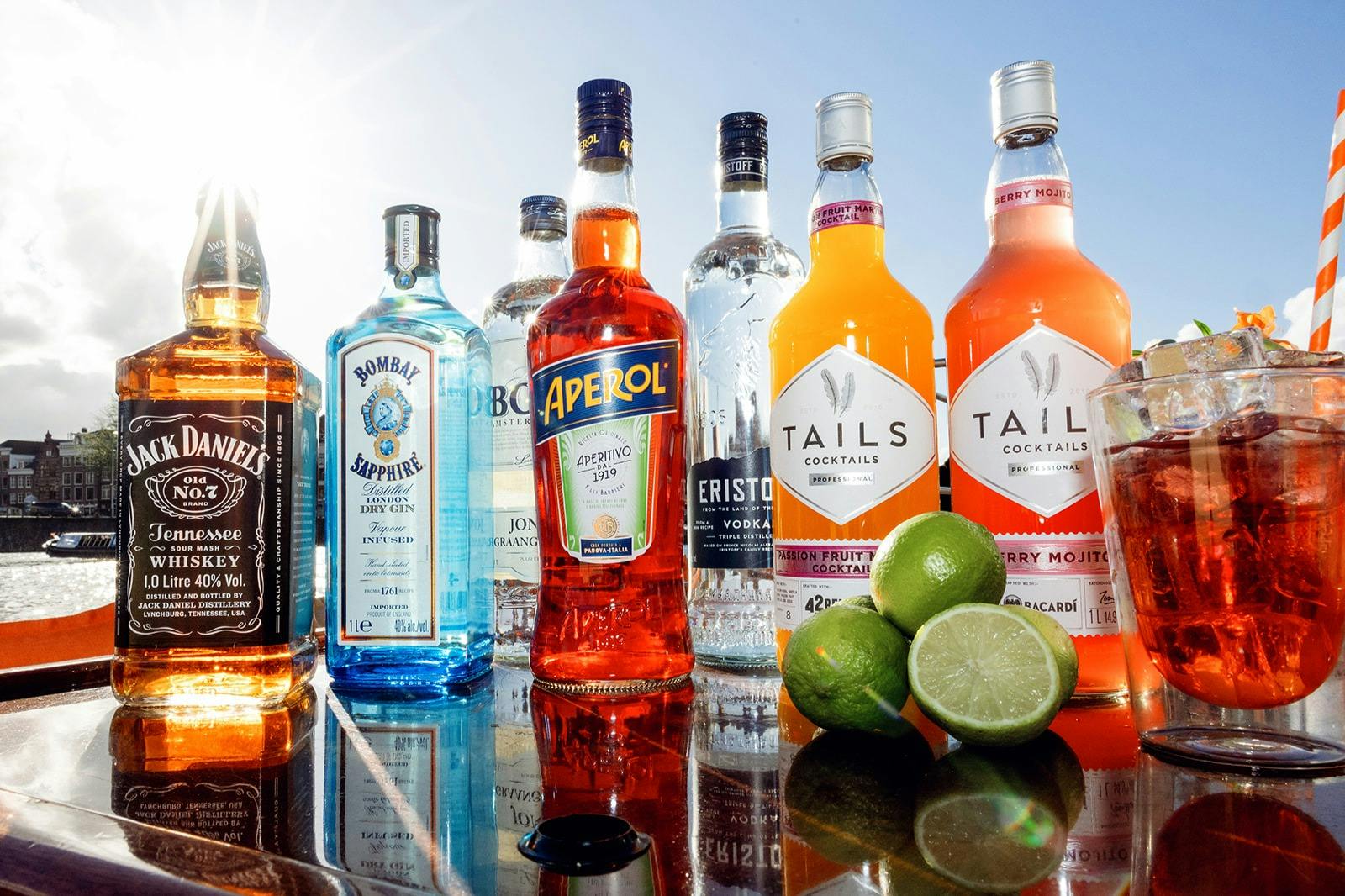 Flagship boat, crew, customer