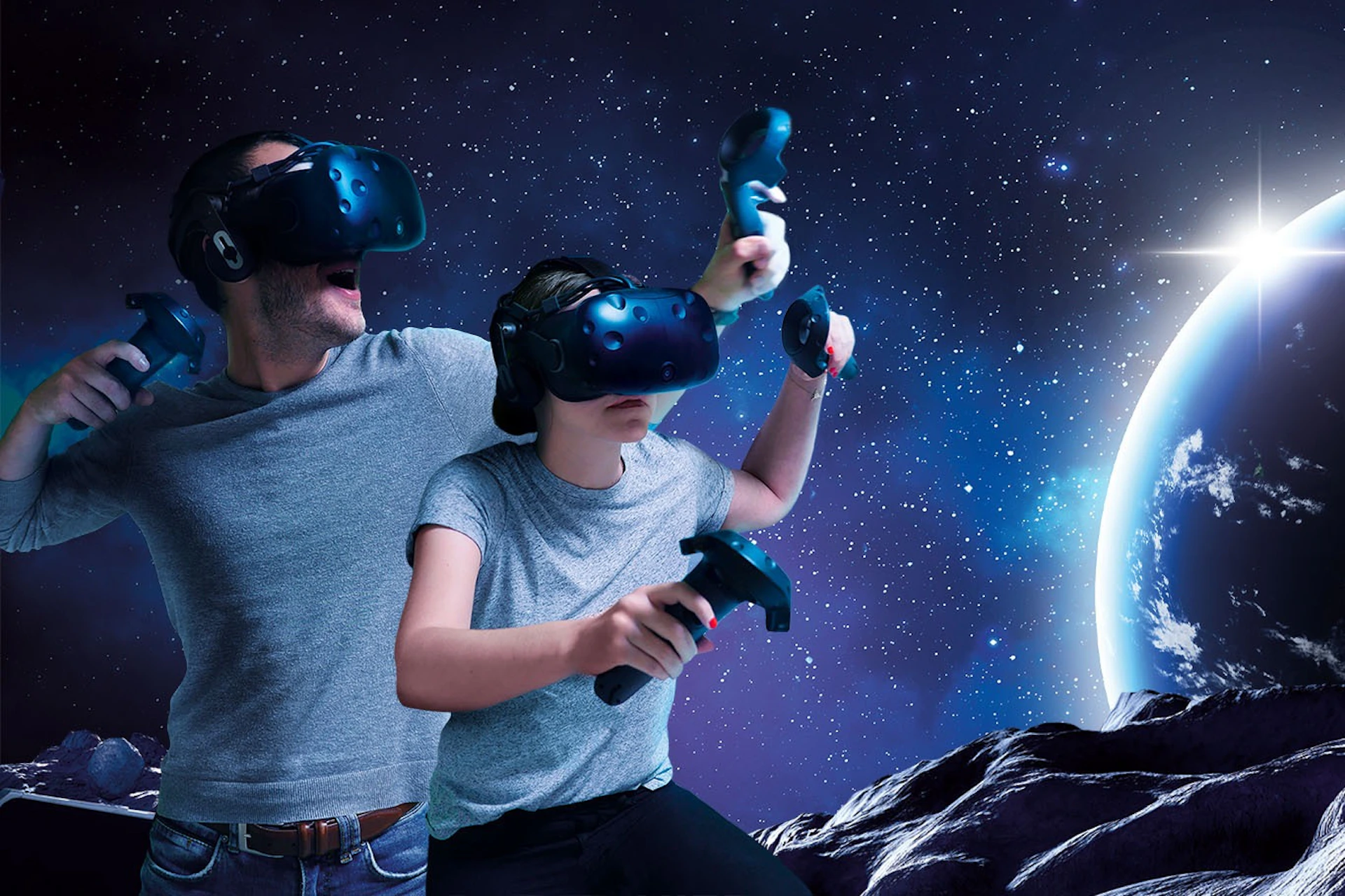 Immersed players in virtual reality