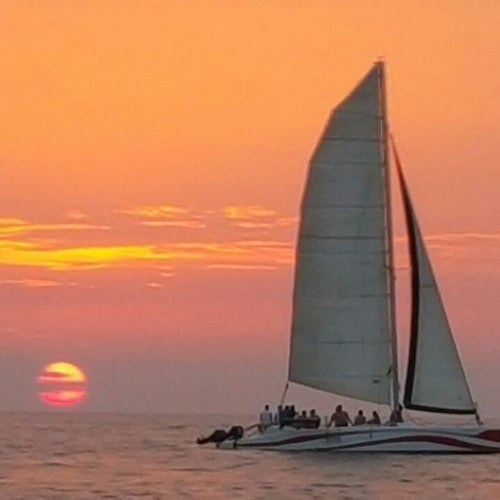 Bay of Fornells: Sunset Catamaran Trip
