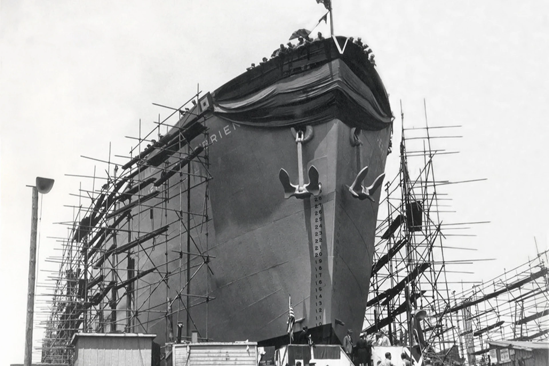 Just before launching