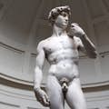 Primo piano del David di Michelangelo
