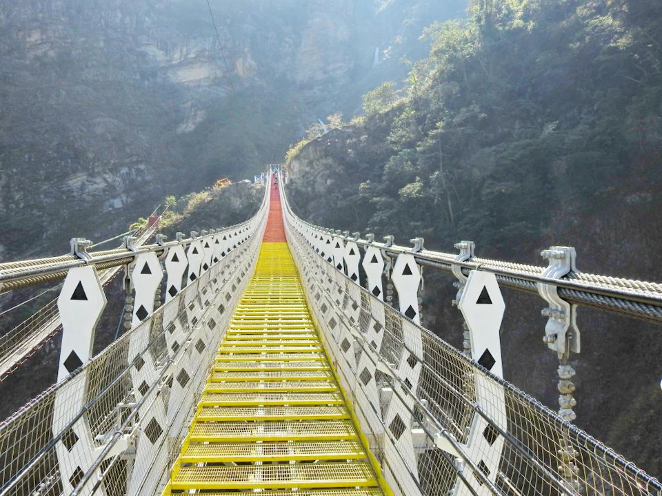 Shuanglong Falls: Colorful Suspension Bridge Ticket