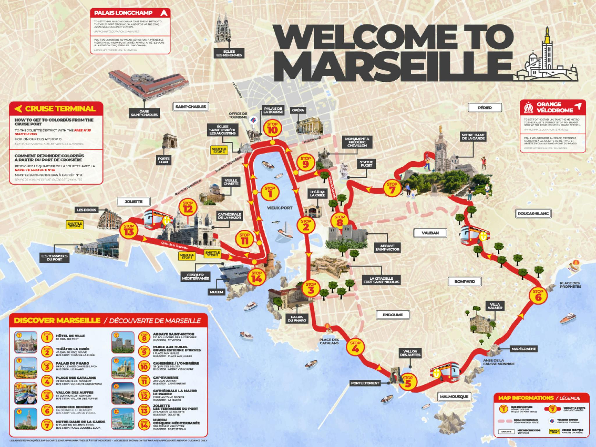 Colorbüs Marseille: Tour in autobus Hop-on Hop-off per 1 o 2 giorni — 4