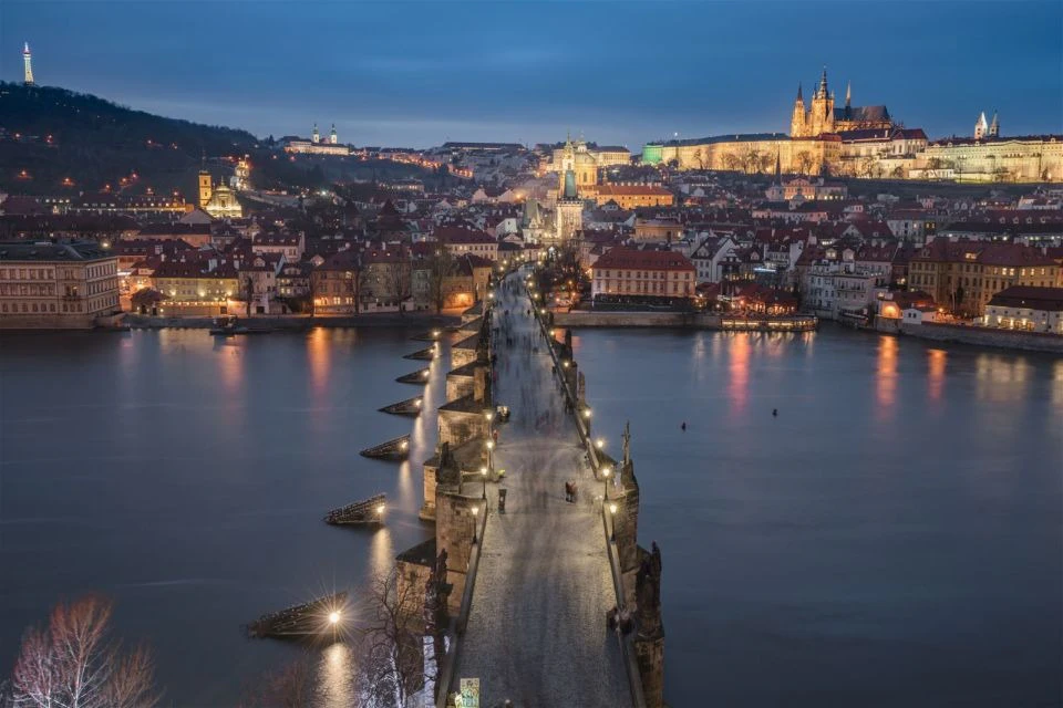 View from the Old Town Bridge Tower. Entrance is free with your Prague Visitor Pass.