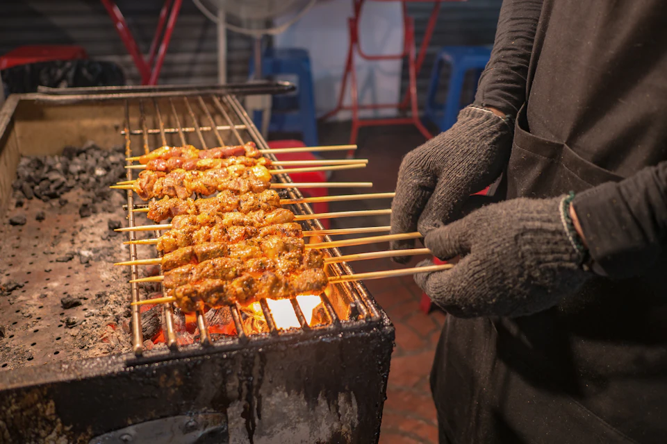 Grilled pork