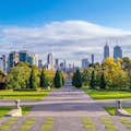 Spectacular city views from the Shrine of Remembrance