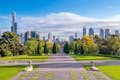 Spectacular city views from the Shrine of Remembrance