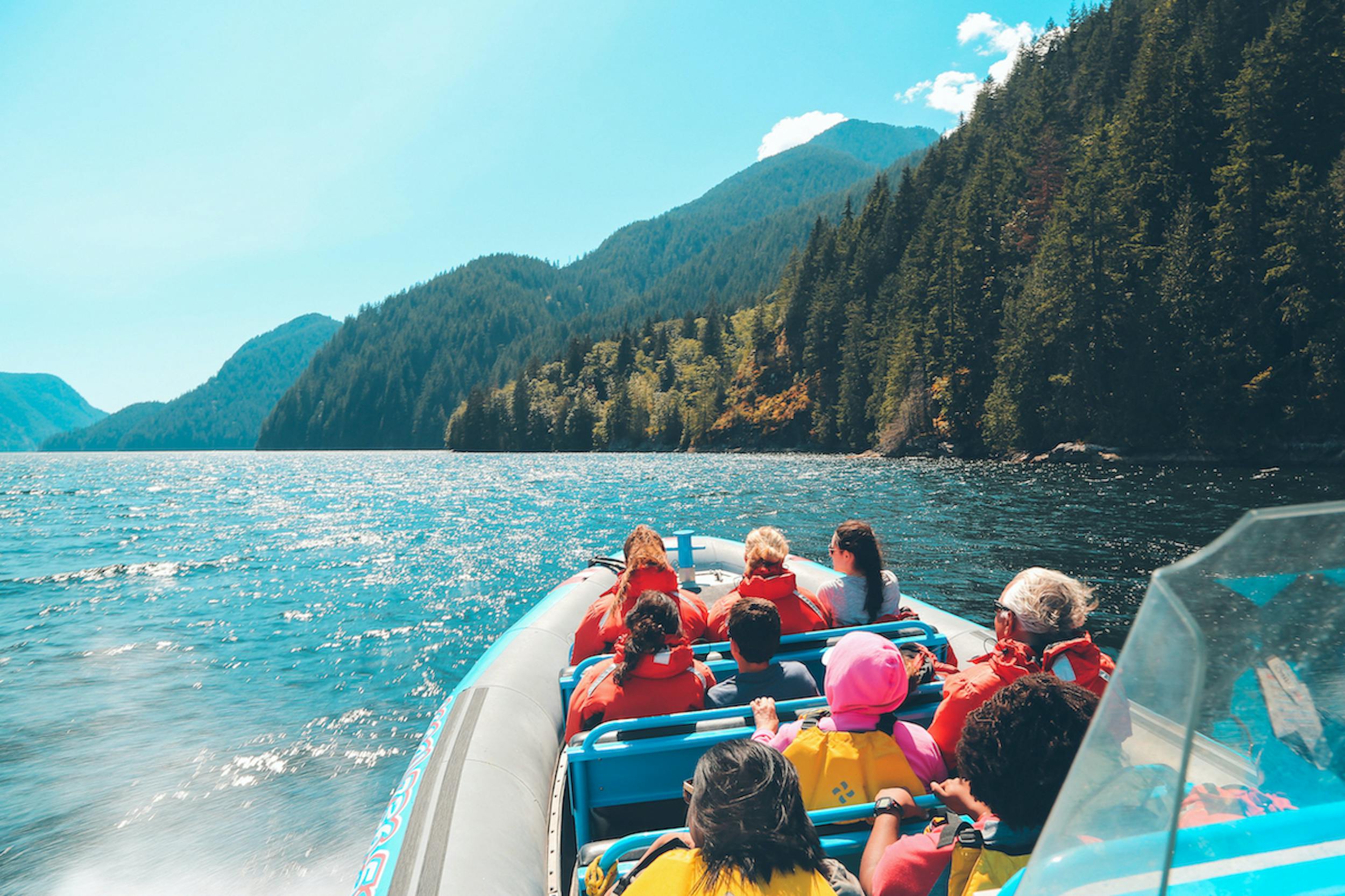 Sailing across the Indian Arm
