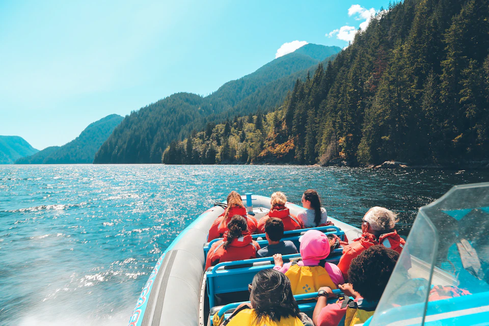 Sailing across the Indian Arm