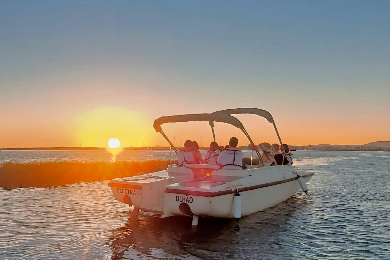 Ria Formosa: Sunset Eco Boat Tour from Faro