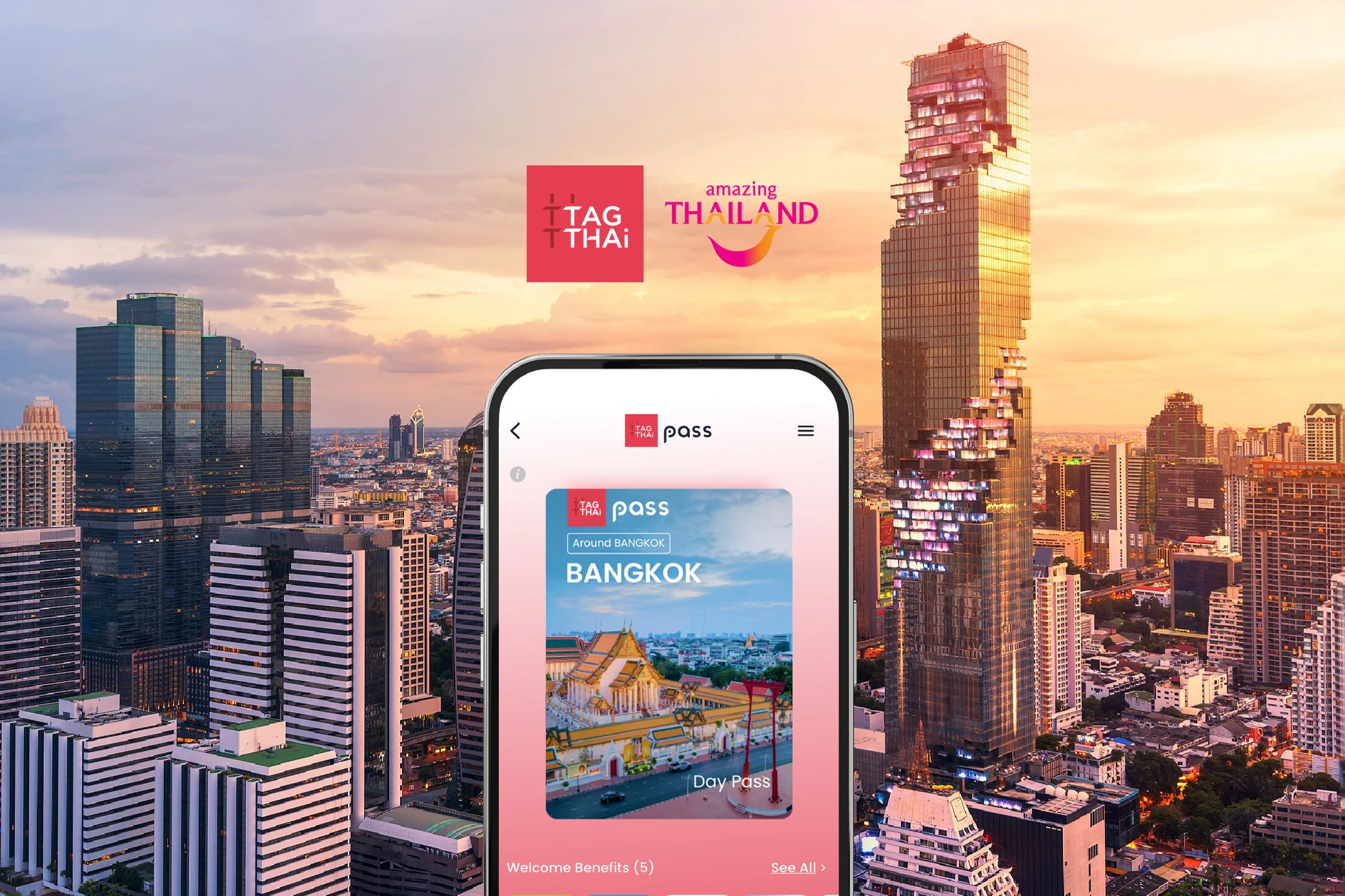 TAGTHAi Bangkok Pass: Choose Any 5 Benefits from 30+