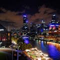 멜버른의 도시의 불빛