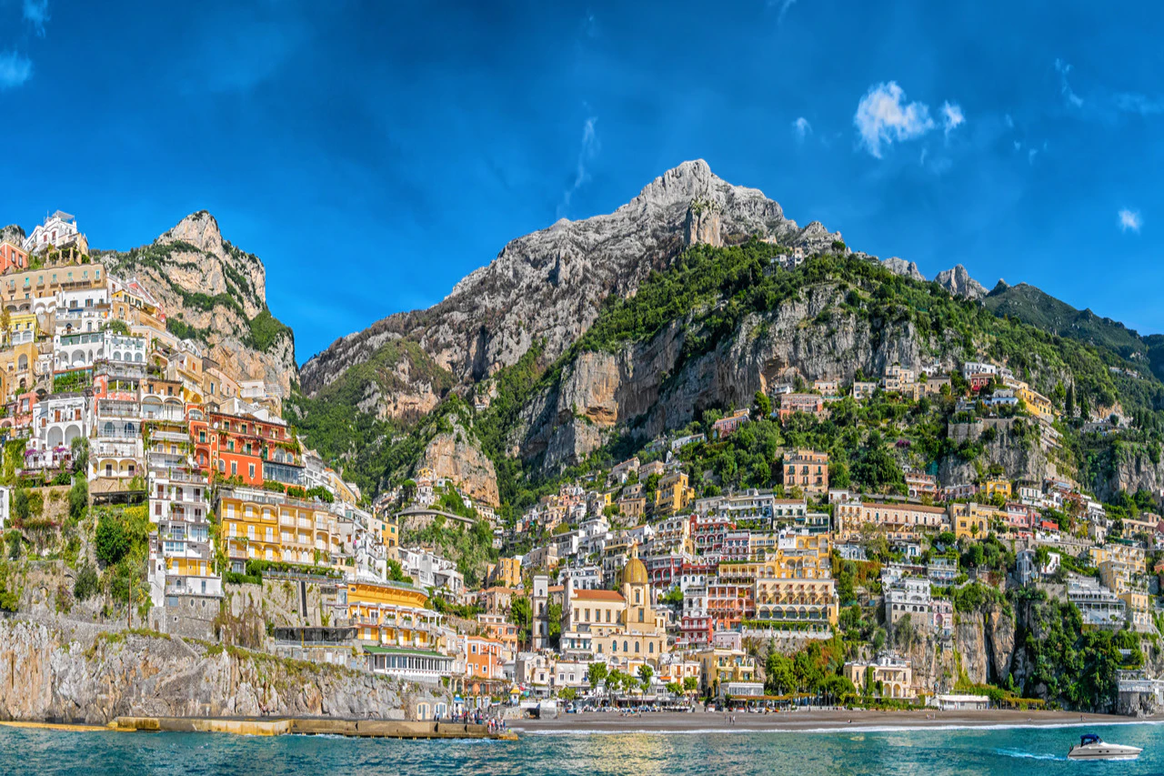 Amalfi e Positano: passeio de barco com traslado de Pompeia